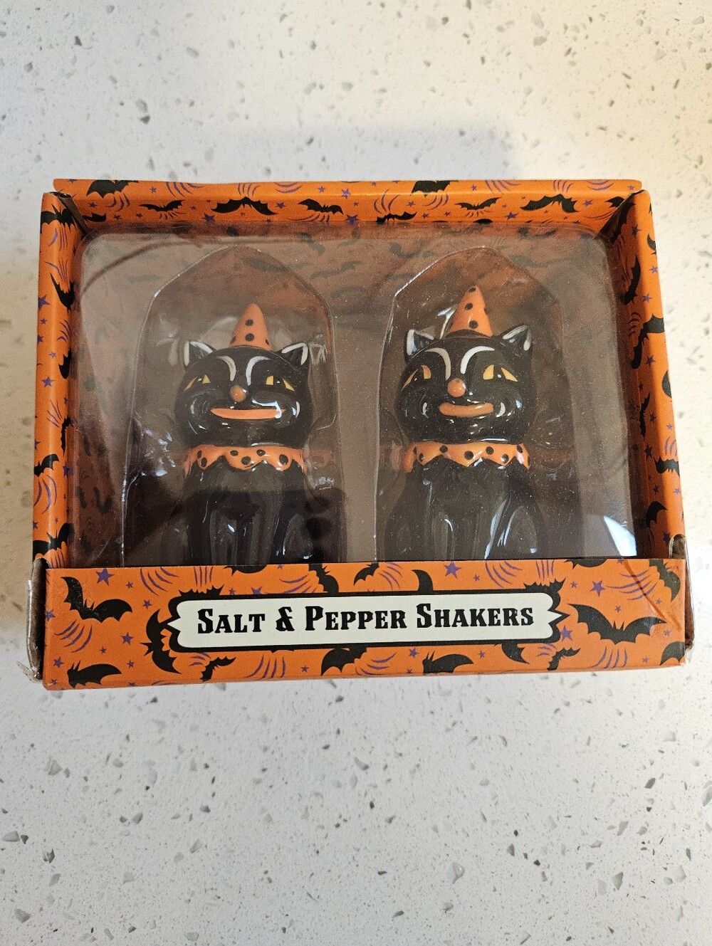 Johanna Patker Black Cat Salt Pepper Shakers
